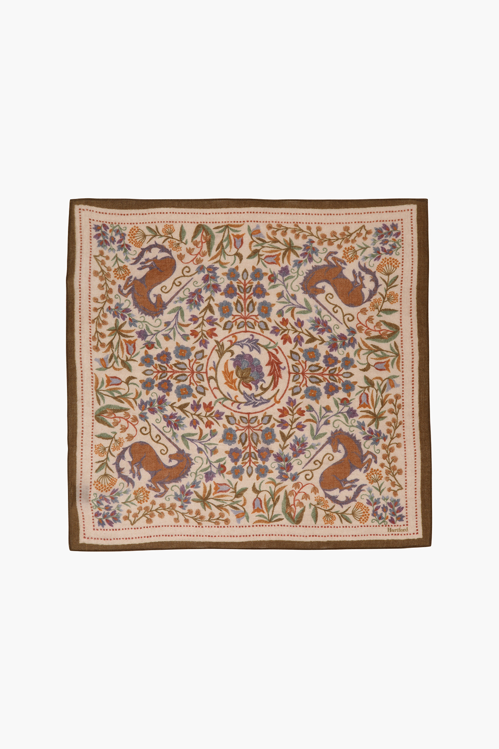 UNICORN 울 시누아즈리 패턴 스카프 BED140804